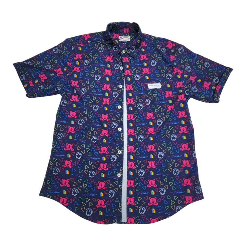 Party Shirt International Kiitos Brewing Utah Pride Retro SS Button Up Small